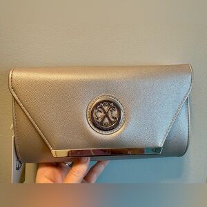 NWT Christian Lacroix Silver Clutch